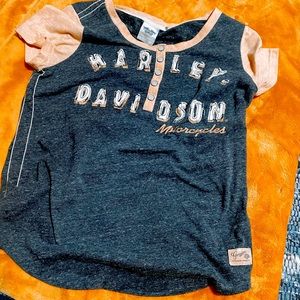Harley Davidson baseball vintage tee